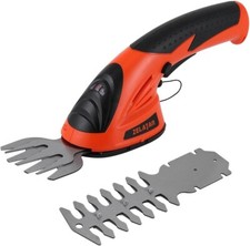 ZELATAN Cordless Grass Shear, 7.2V Electric Grass Trimmer & Hedge Trimmer