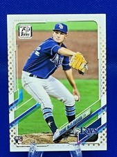 2021 Topps Series 2 Gold Star Parallel  # 408 Shane McClanahan Tampa Bay Rays 
