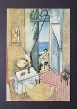 Henri Matisse "Interior at Nice" Mounted offset Lithograph Print 1990