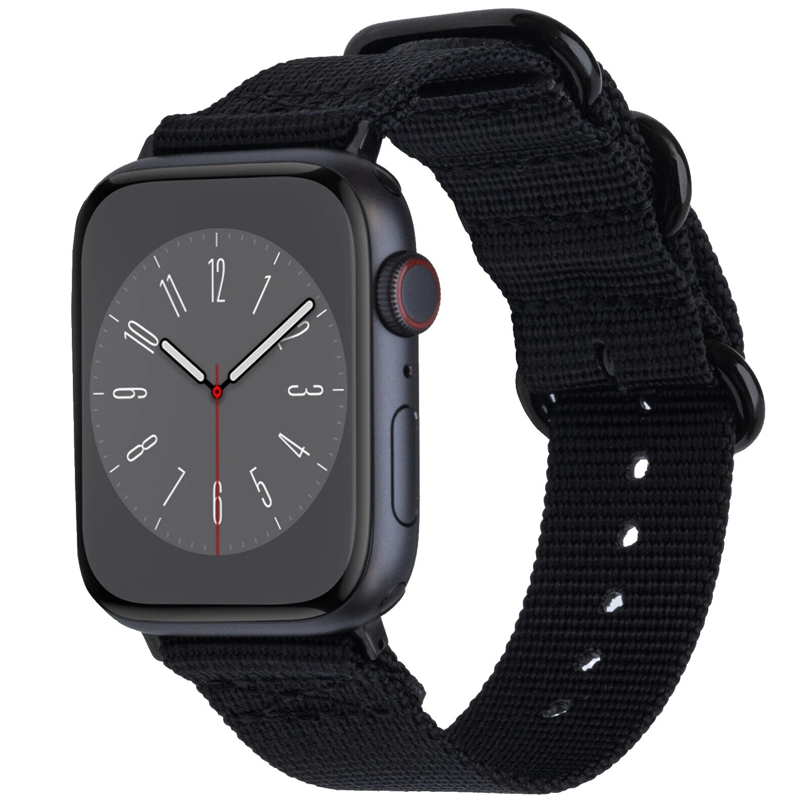 Nylon Black Smart Watch Bands