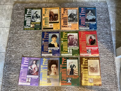 Family Tree Magazine x 34 copies, - 1997 except May, 1998 and 1999 except March