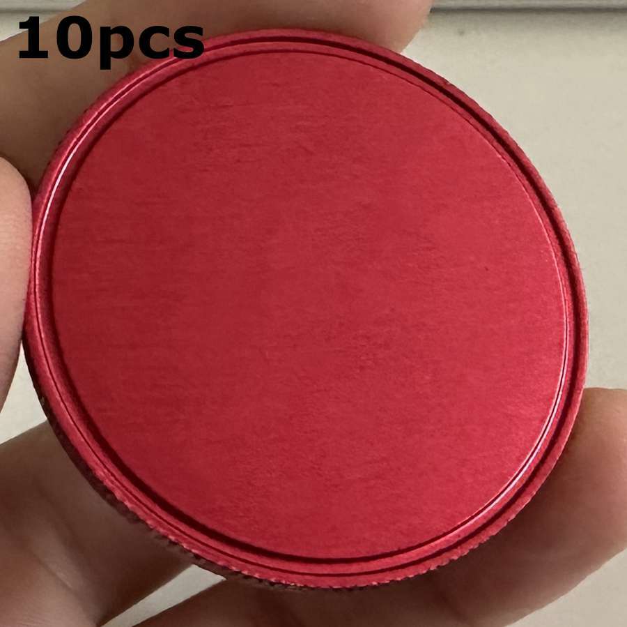 10PCS 40mm Blank Anodized Aluminum Challenge Coins Engraving DIY (red)-image