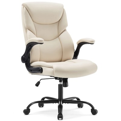 Office Chair - Ergonomic Executive Computer Desk Chairs with Adjustable Flip-...