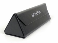 Bulova Eyeglasses Case Sunglasses Hard Shell Travel Carrier Triangle Collapsible