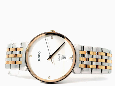 Rado Florence White & Dia. Dial Two Tone Ladies Watch 38mm