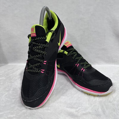 Nike Womens Flex Trainer 5 724858-006 Black Running Shoes Sneakers Size 7.5