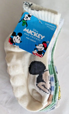 Disney Mickey And Friends Mid-Crews 5 pair Socks Size 12-24 Months NIP