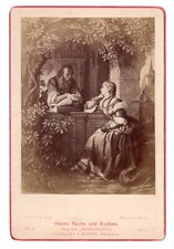 CAB Photo Art Picture Theodor Pixis / Hanns Sachs and Evchen - 1870s