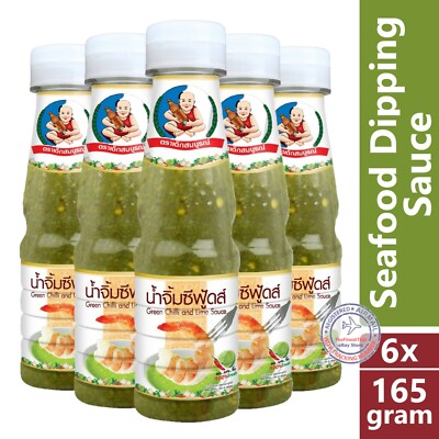 Dek Som Boon Healthy Boy Seafood Dipping Sauce Thai Chili Lime Sour 165g x 6