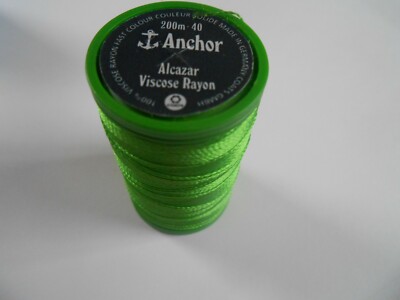 Anker Alcazar Maschinenstickerei grün 200m Spule