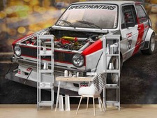 3D Cars Parking Roofing Wallpaper Mural Photo Wallpaper Wall Sticker 628