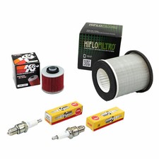 Kit Manutenzione Per Yamaha BT1100 BT 1100 2002-2006 Filtro Aria+Filtro Olio+Candela