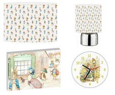 PETER RABBIT - 10" Lightshade, Touch Lamp, Wall Art, Wall Clock or Bundle