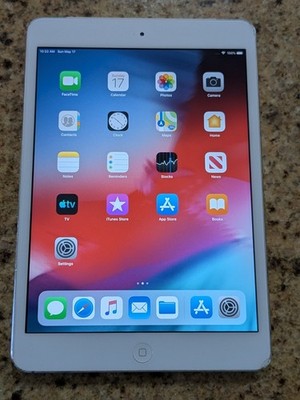 APPLE iPad Mini 2 A1490 16GB Silver Cellular Unlocked MF075LL/A