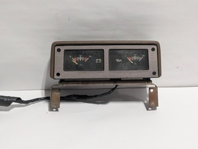 85-88 Pontiac Fiero GT Auxiliary Gauge Pod Oil Pressure Voltage w/Harness