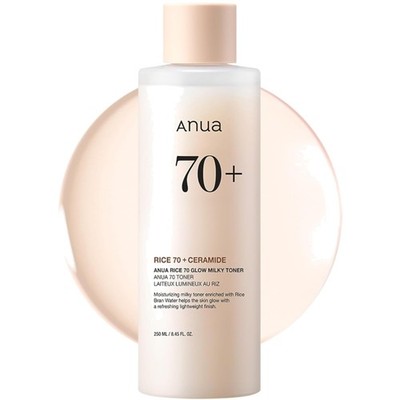Rice 70 Glow Toner, Dewy Skin, Hyaluronic Acid, 8.45 fl.oz.