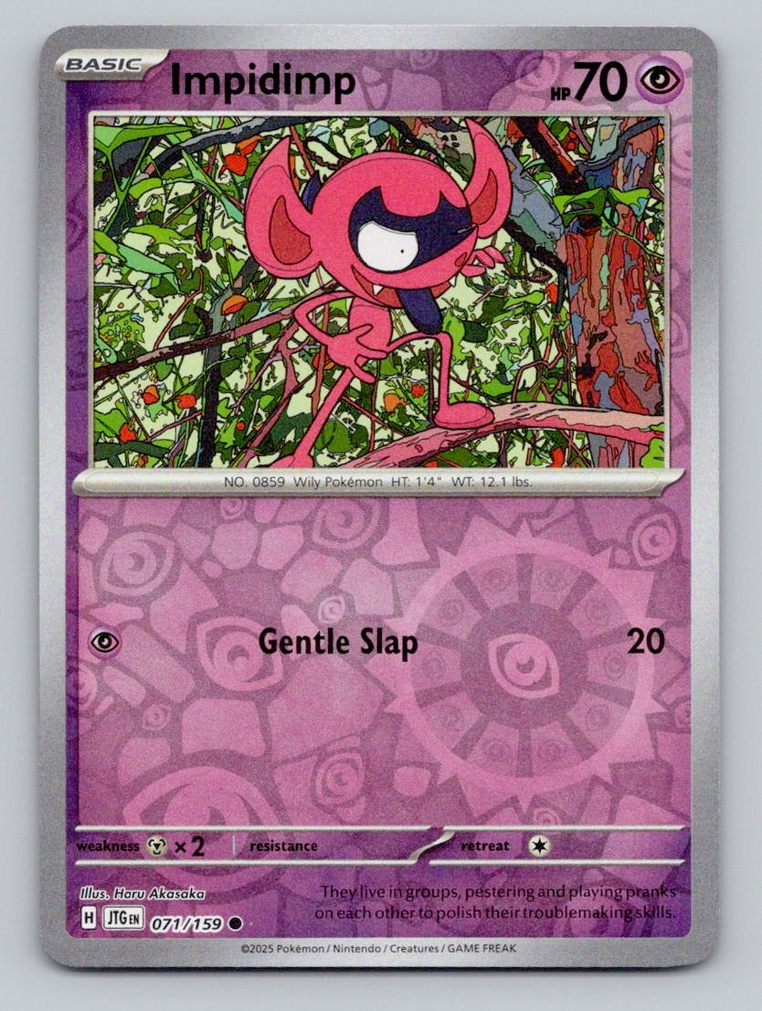 Reverse Holo Impidimp 071/159 Common Journey Together Pokemon