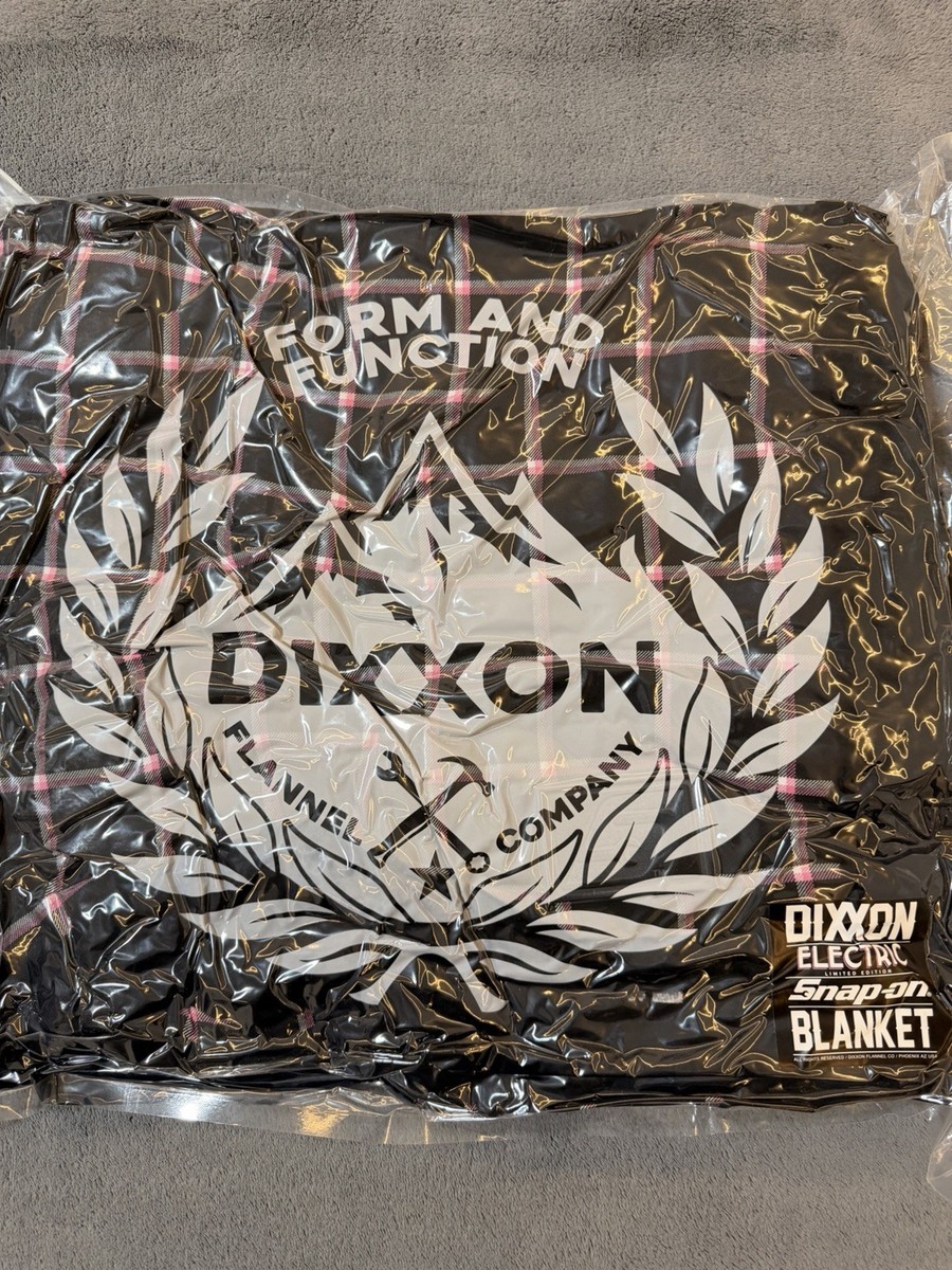 Dixxon Snap-on Electric Flannel Plaid Blanket Limited Edition