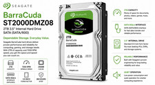 NEW Seagate BarraCuda 2TB 3.5" SATA III 6Gb/s Hard Drive ST2000DMZ08 HDD