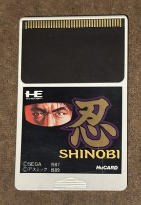 Vintage Shinobi PC Engine HuCARD Asmik Japan TurboGrafx Cartridge Only