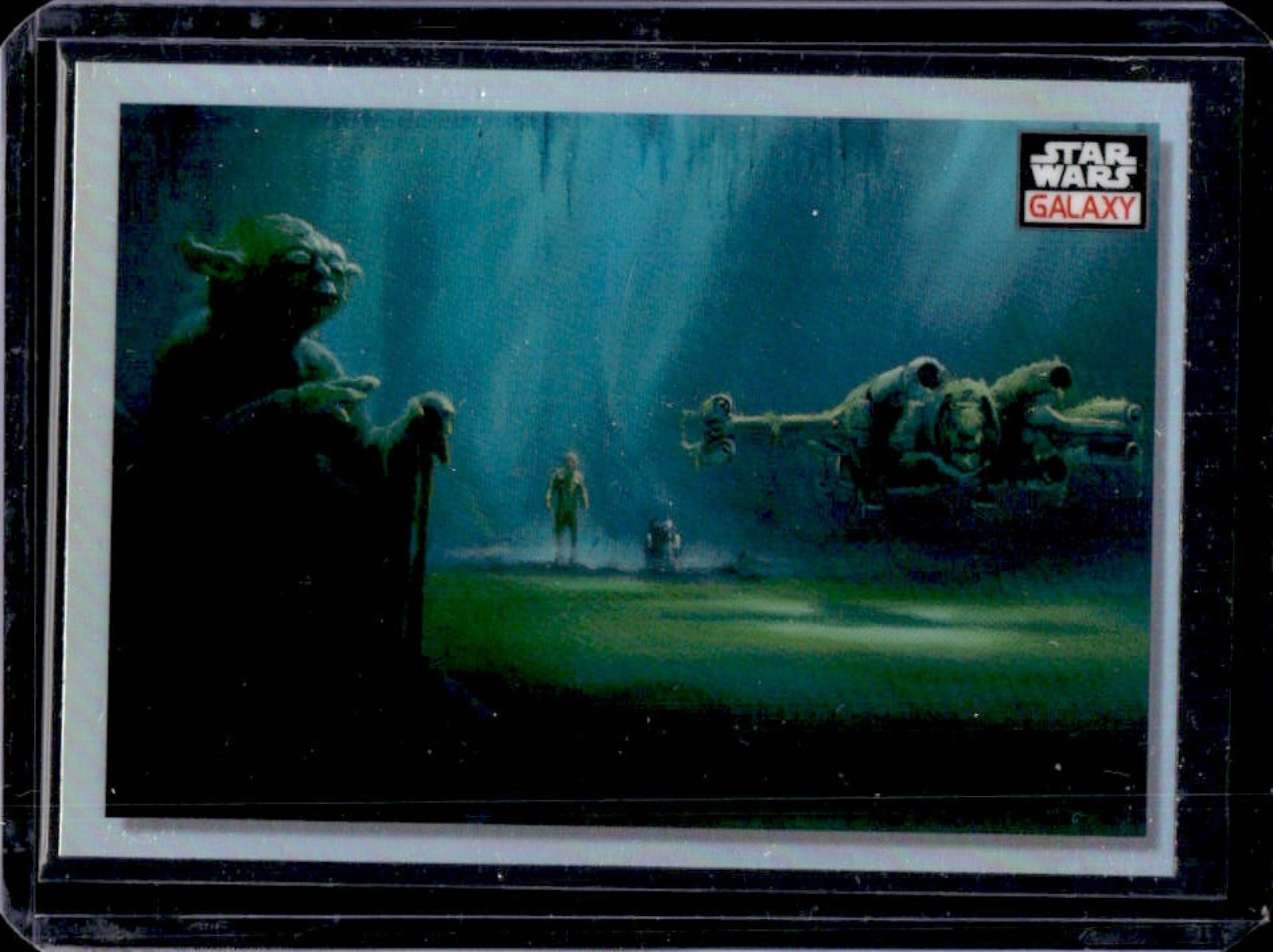2023 Topps Chrome Star Wars Galaxy Lifting the X-Wing Refractor #87