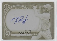 2020 Topps Tribute Printing Plate Yellow 1/1 Kris Bryant #TA-KB Auto x0y