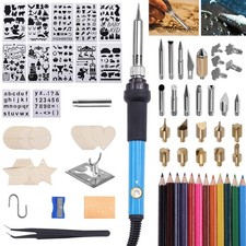 106Pcs Wood Burning Kit with Adjustable Temperature, Pyrography Wood Burning ...