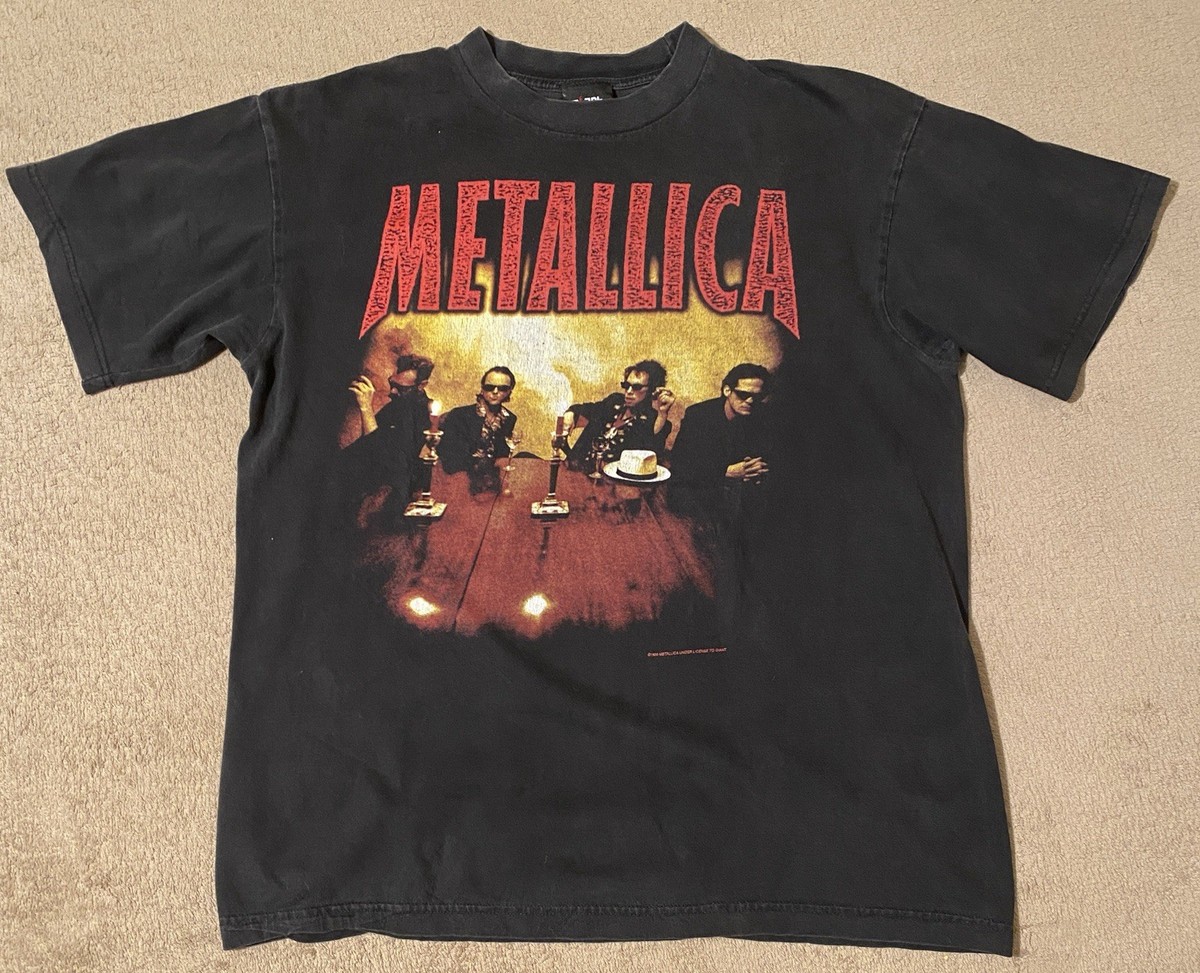 Vintage Metallica Load Tour 1996 Rock T Shirt Concert 90s Cigars