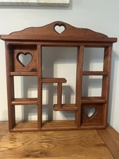 Vintage Wooden Heart Wall Shelf
