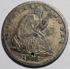 1846-O Seated Liberty Half Dollar ~ 90% Silver Coin ~ Holed (D119)