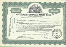 Trans Empire Oils LTD. 1957
