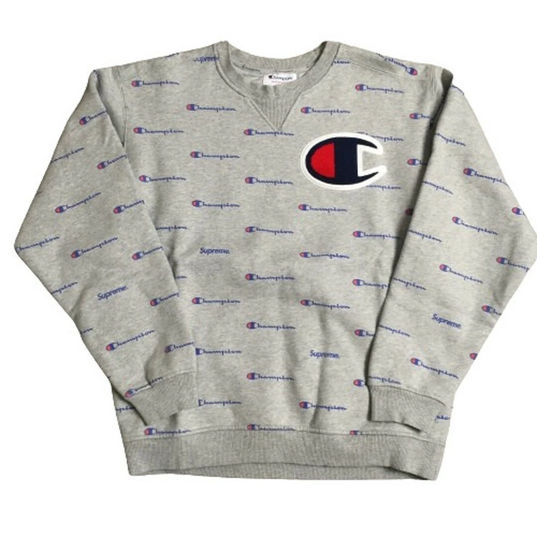 Supreme Champion 13AW Script col rond Swett Sweat Collaboration Occasion NE51 0