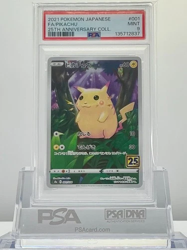 PSA 10 FA / PIKACHU 2021 POKEMON JAPANESE S8a 001/028 25TH ANNIVERSARY COLL.