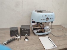Smeg EGF03PBUK Espresso Coffee Machine with Grinder Pastel Blue [IH0111047921]