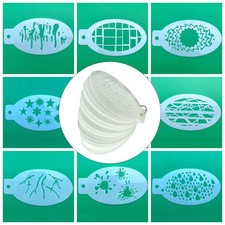 42 Pieces Face Paint Stencils Washable Makeup Temporary Tattoos Templates