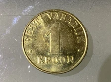 Estonia 1 Kroon 2006 Circulated