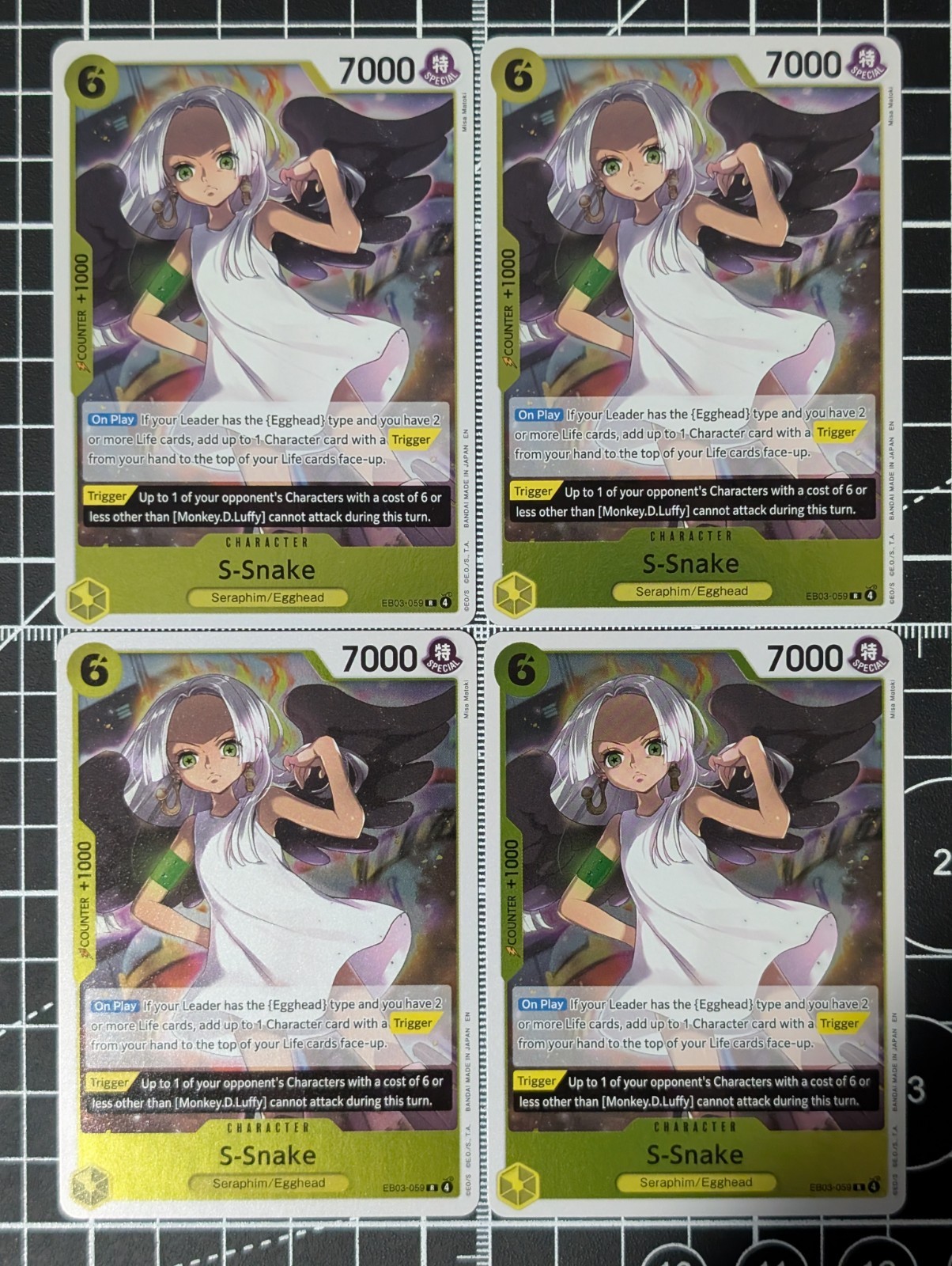 S-Snake Playset EB03-059 x4 EB03 Heroines One Piece TCG English