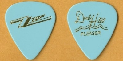 ZZ Top 1990 Recycler concert tour vintage Dusty Hill signature Guitar Pick