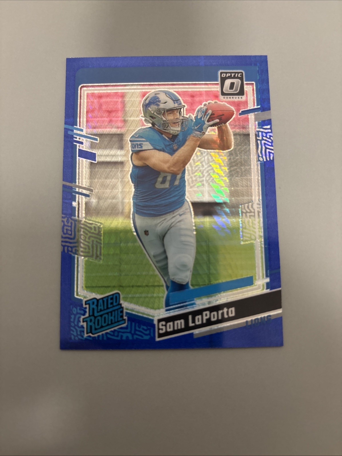 2023 Panini Donruss Optic Rated Rookie Sam LaPorta #237 Blue Hyper Prizm (RC)