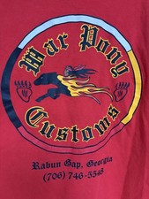 Vintage Motorcycle Shop T-shirt War Pony Custom Speed Shop Biker Indian Graphic Vintage Motorcycle Shop T-shirt War Pony Custom Speed Shop Biker Indian Graphic
