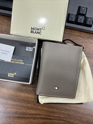 MB113223 Brown Leather Card Holder Sartorial 4CC Mini Wallet For Men Full Box