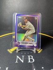 2022 Topps Chrome Update CJ Abrams Rookie Debut RC Base Purple Refractor