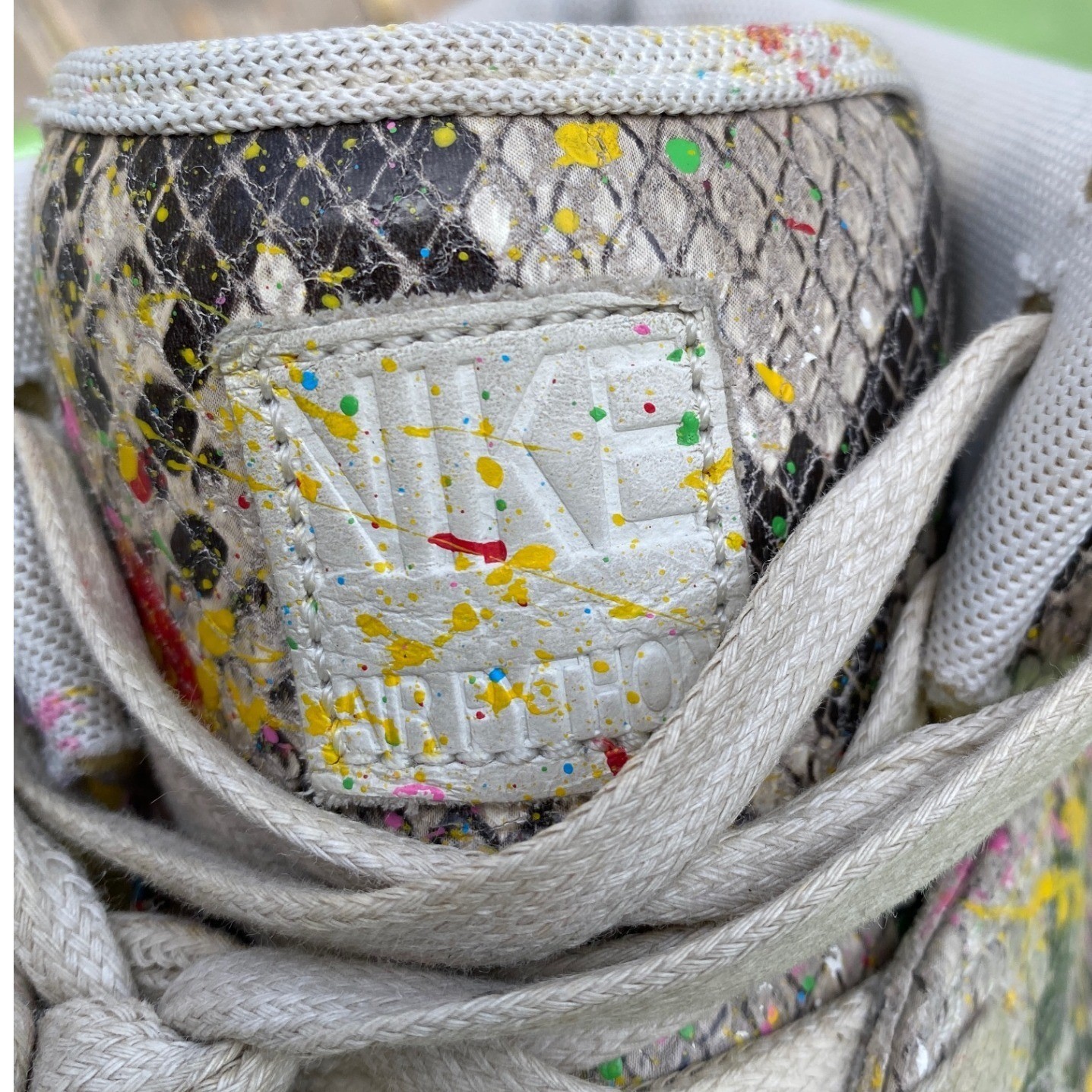 Nike Air Python PRM Snakeskin Paint Splatter Mens… - image 8