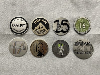 DreamWasTaken Subscriber Coins: 13 Million to 20 Million | PERFECT CONDITION!!!
