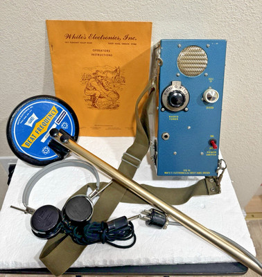 VTG White's Electronics Metal Locator Detector Rare John & Gene Ballinger AS-IS