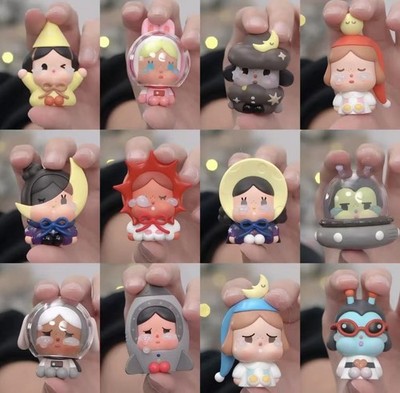 Authentic Crybaby Crying To The Moon Sitting Series blind box Mini Figures Toy