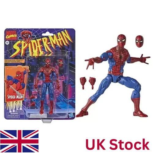 6-inch-Spiderman Action Figure Spider-Man Marvel Legends Retro Series UK STOCK