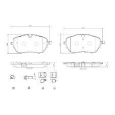 Satz Bremsbeläge Bremsklötze vorne für Opel Grandland-Grandland X A18 | 23950