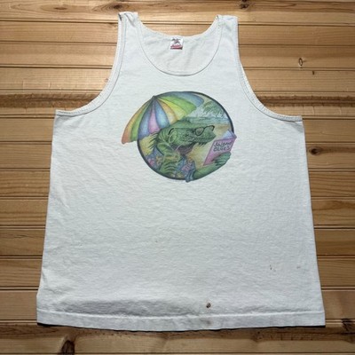 Vintage 1994 Iguana Tropical Beach Surf Nature Gorpcore Tank Top USA - Size XL