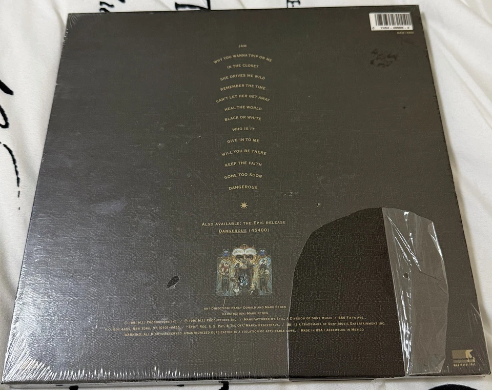Michael Jackson Dangerous Collectors 1st Print Gold Disc Edition Pop Up (RARE) Foto 3 de 3